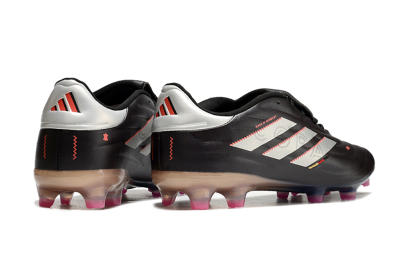 Men's Adidas Copa Pure 2 FG Firm Ground Low-Tops Football Boots - Black/White/Blue