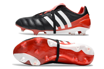 Men's Adidas Predator Mutator Mania Tormentor FG Firm Ground Low-Tops Football Boots - Black/White/Red