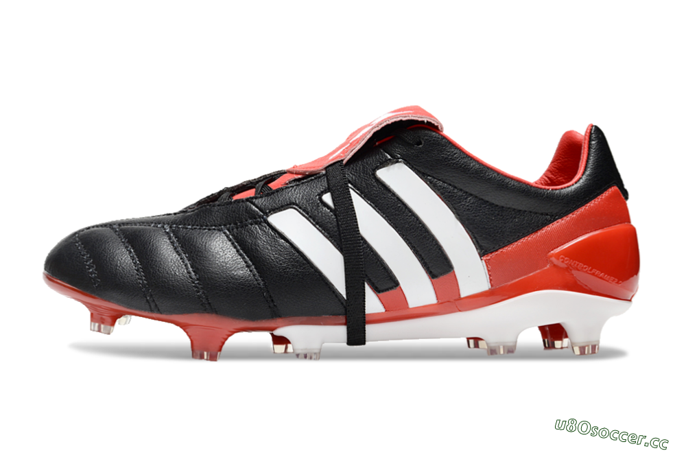Men's Adidas Predator Mutator Mania Tormentor FG Firm Ground Low-Tops Football Boots - Black/White/Red 0