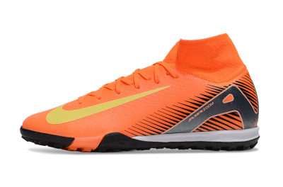 Men's Nike Air Zoom Mercurial Superfly 10 Elite TF Artificial Turf High-Tops Football Shoes - Red/Yellow/Black