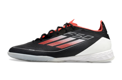 Men's Adidas F50 Pro IC Indoor & Futsal Low-Tops Football Shoes - Black/Red/White