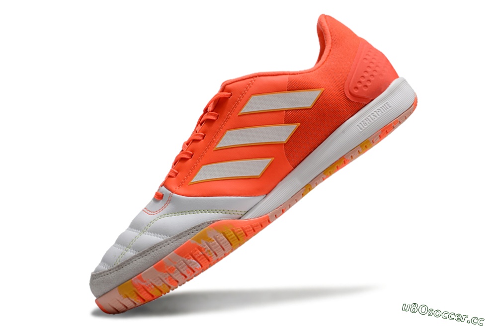Men's Adidas Top Sala Competition IC Indoor & Futsal Low-Tops Football Shoes - White/Red/Yellow 5