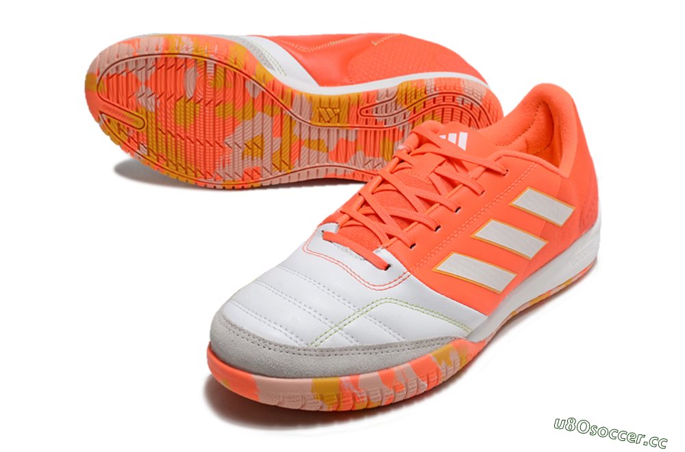 Men's Adidas Top Sala Competition IC Indoor & Futsal Low-Tops Football Shoes - White/Red/Yellow 3