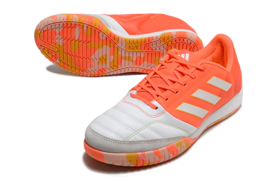 Men's Adidas Top Sala Competition IC Indoor & Futsal Low-Tops Football Shoes - White/Red/Yellow