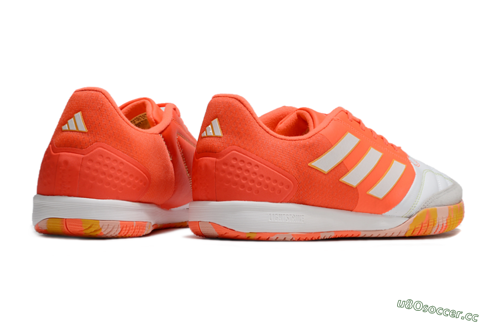 Men's Adidas Top Sala Competition IC Indoor & Futsal Low-Tops Football Shoes - White/Red/Yellow 6