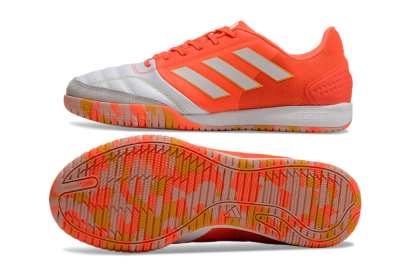 Men's Adidas Top Sala Competition IC Indoor & Futsal Low-Tops Football Shoes - White/Red/Yellow