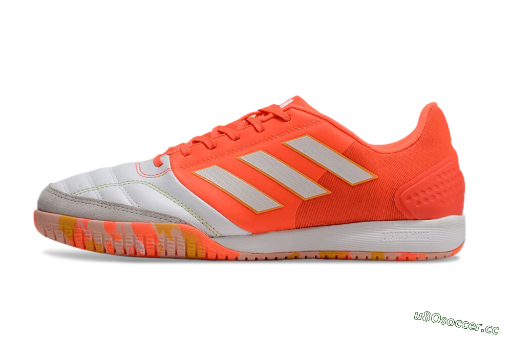 Men's Adidas Top Sala Competition IC Indoor & Futsal Low-Tops Football Shoes - White/Red/Yellow 0