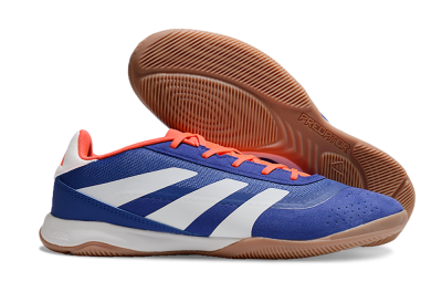 Men's Adidas Predator 24 Elite IC Indoor & Futsal Low-Tops Football Shoes - Blue/White/Brown