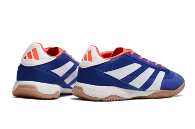 Men's Adidas Predator 24 Elite IC Indoor & Futsal Low-Tops Football Shoes - Blue/White/Brown