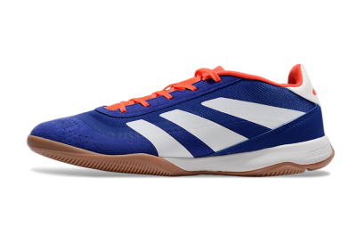 Men's Adidas Predator 24 Elite IC Indoor & Futsal Low-Tops Football Shoes - Blue/White/Brown