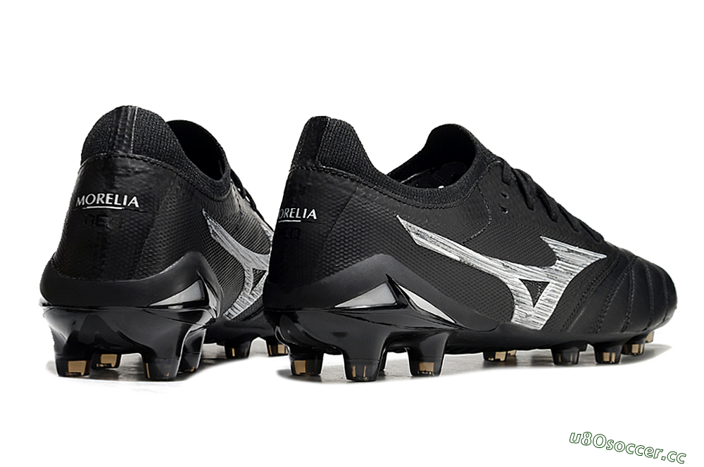 Men's Mizuno Morelia Neo 4 FG Firm Ground Low-Tops Football Boots - Black/White 6