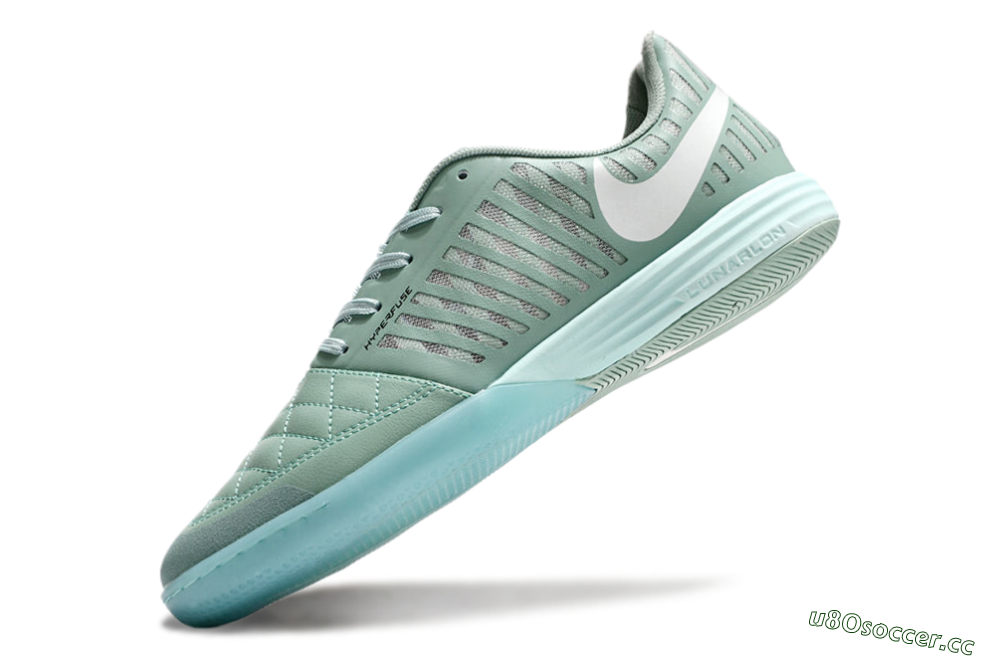 Unisex Nike Lunar Gato 2 IC Indoor & Futsal Low-Tops Football Shoes - Jade/White 5