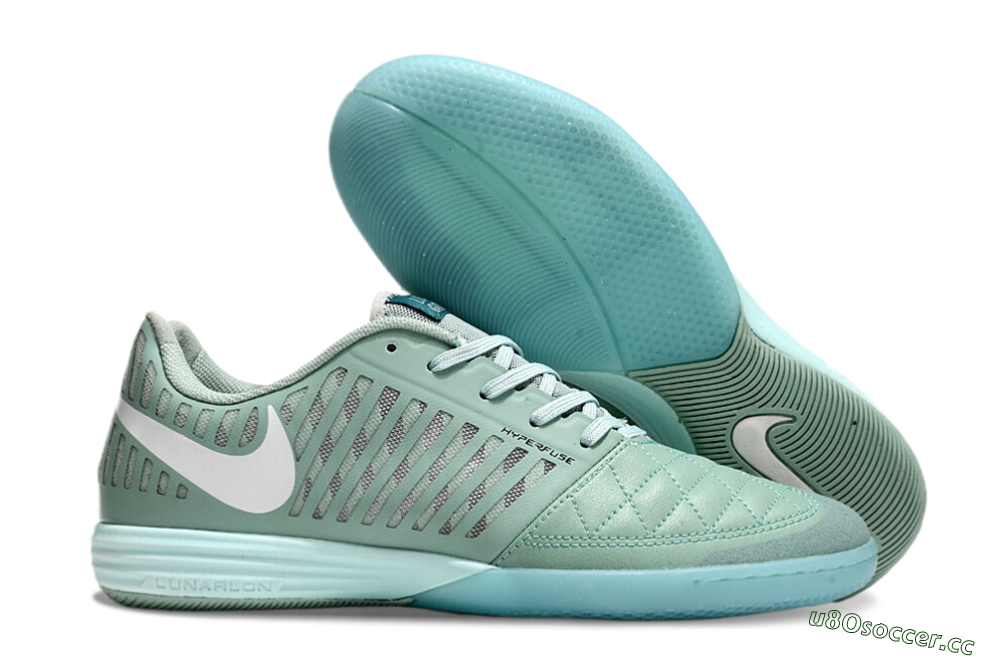 Unisex Nike Lunar Gato 2 IC Indoor & Futsal Low-Tops Football Shoes - Jade/White 2