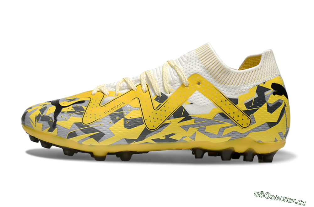 Unisex Puma Future Ultimate MG Multi Ground Low-Tops Football Boots - Yellow/White/Grey 0