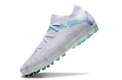 Unisex Puma Future Ultimate MG Multi Ground Low-Tops Football Boots - Beige/Jade/Purple