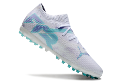 Unisex Puma Future Ultimate MG Multi Ground Low-Tops Football Boots - Beige/Jade/Purple