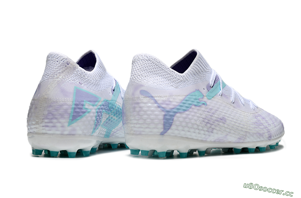 Unisex Puma Future Ultimate MG Multi Ground Low-Tops Football Boots - Beige/Jade/Purple 6