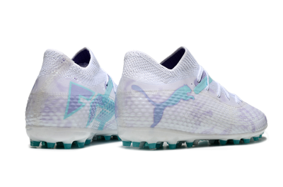 Unisex Puma Future Ultimate MG Multi Ground Low-Tops Football Boots - Beige/Jade/Purple