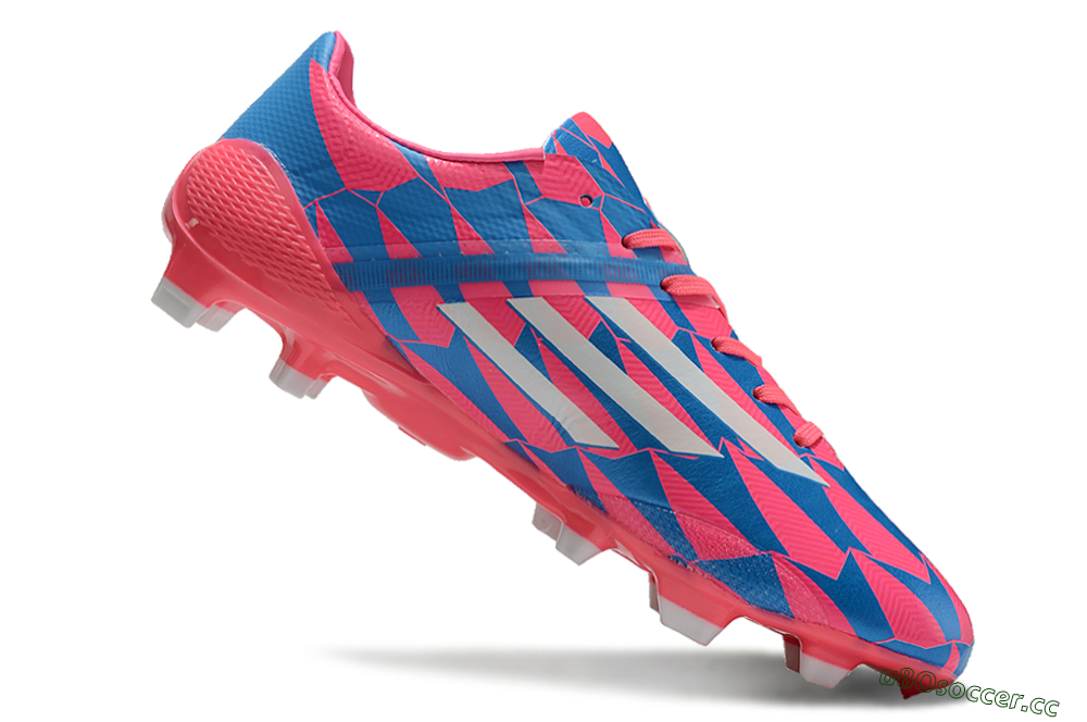 Men's Adidas F50 Elite FG Firm Ground Low-Tops Football Boots - Blue/Red/Silver 4