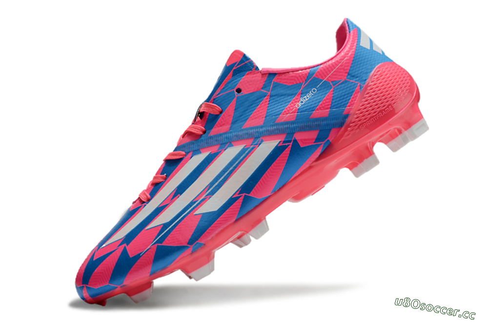Men's Adidas F50 Elite FG Firm Ground Low-Tops Football Boots - Blue/Red/Silver 5