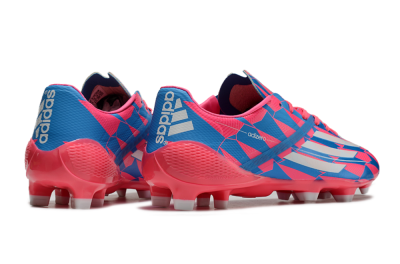 Men's Adidas F50 Elite FG Firm Ground Low-Tops Football Boots - Blue/Red/Silver