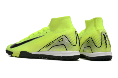 Unisex Nike Air Zoom Mercurial Superfly 10 Elite TF Artificial Turf High-Tops Football Shoes - Yellow/Black/Silver