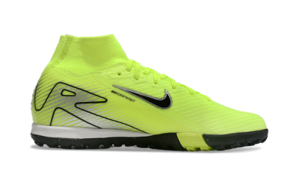Unisex Nike Air Zoom Mercurial Superfly 10 Elite TF Artificial Turf High-Tops Football Shoes - Yellow/Black/Silver