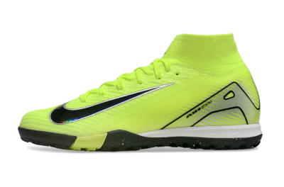 Unisex Nike Air Zoom Mercurial Superfly 10 Elite TF Artificial Turf High-Tops Football Shoes - Yellow/Black/Silver