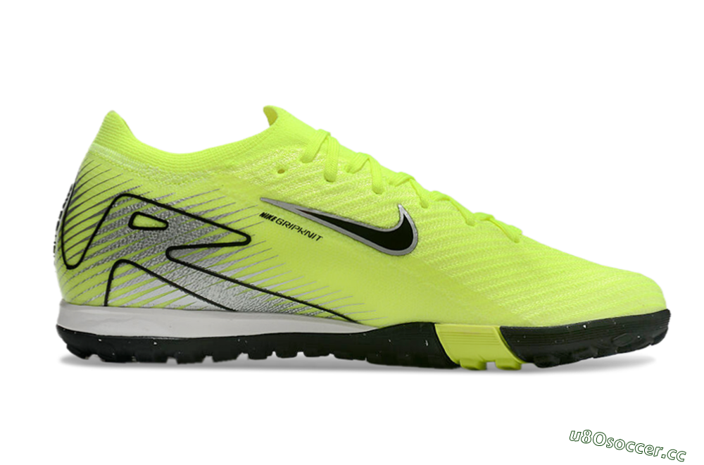 Unisex Nike Air Zoom Mercurial Vapor 16 Elite TF Artificial Turf Low-Tops Football Shoes - Yellow/Black/Silver 5