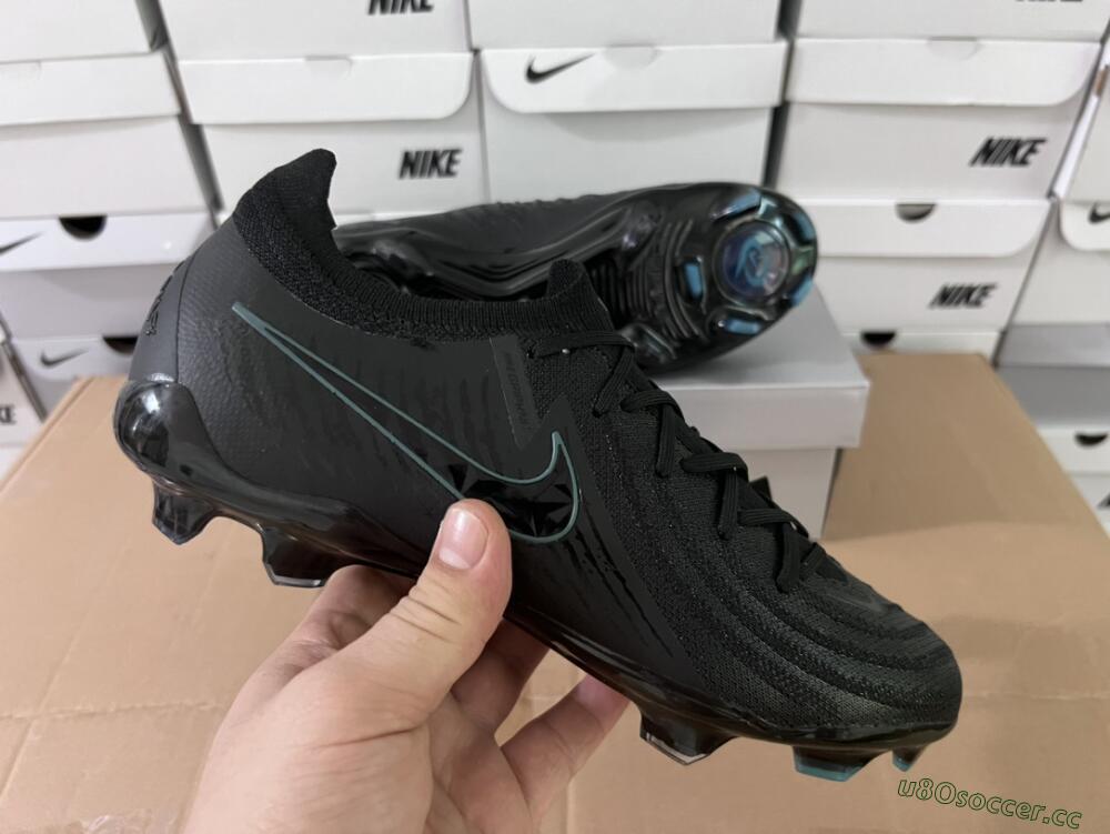 Men's Nike Phantom Luna Elite NU FG Firm Ground Low-Tops Football Boots - Black/Blue