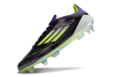 Men's Adidas F50 Elite SG Soft Ground Low-Tops Football Boots - Purple/Yellow/Gold