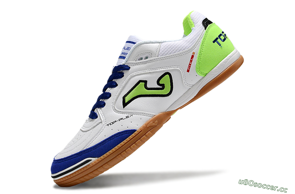 Men's Joma Top Flex 920 IC Indoor & Futsal Low-Tops Football Shoes - White/Blue/Yellow 5