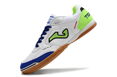 Men's Joma Top Flex 920 IC Indoor & Futsal Low-Tops Football Shoes - White/Blue/Yellow