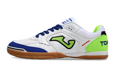 Men's Joma Top Flex 920 IC Indoor & Futsal Low-Tops Football Shoes - White/Blue/Yellow