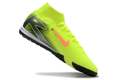 Men's Nike Air Zoom Mercurial Superfly 10 Elite TF Artificial Turf High-Tops Football Shoes - Yellow/Orange/Silver/White