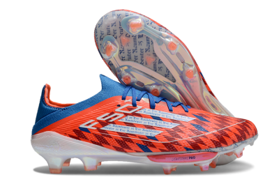 Men's Adidas F50+ Lightstrike Elite FG Firm Ground Low-Tops Football Boots - Red/Blue/White