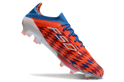 Men's Adidas F50+ Lightstrike Elite FG Firm Ground Low-Tops Football Boots - Red/Blue/White