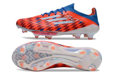 Men's Adidas F50+ Lightstrike Elite FG Firm Ground Low-Tops Football Boots - Red/Blue/White
