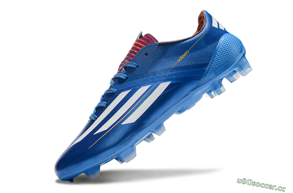 Men's Adidas F50 Adizero Elite FG Firm Ground Low-Tops Football Boots - Blue/White/Red 5