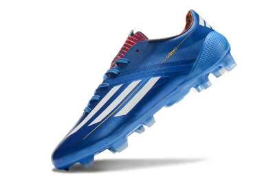 Men's Adidas F50 Adizero Elite FG Firm Ground Low-Tops Football Boots - Blue/White/Red