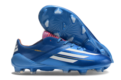 Men's Adidas F50 Adizero Elite FG Firm Ground Low-Tops Football Boots - Blue/White/Red
