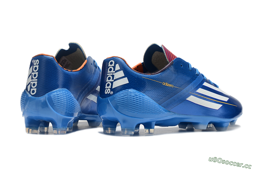 Men's Adidas F50 Adizero Elite FG Firm Ground Low-Tops Football Boots - Blue/White/Red 6