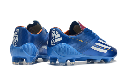 Men's Adidas F50 Adizero Elite FG Firm Ground Low-Tops Football Boots - Blue/White/Red