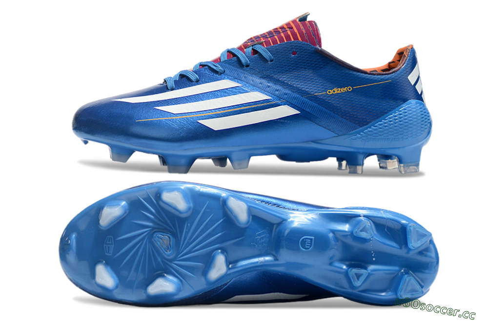 Men's Adidas F50 Adizero Elite FG Firm Ground Low-Tops Football Boots - Blue/White/Red 1