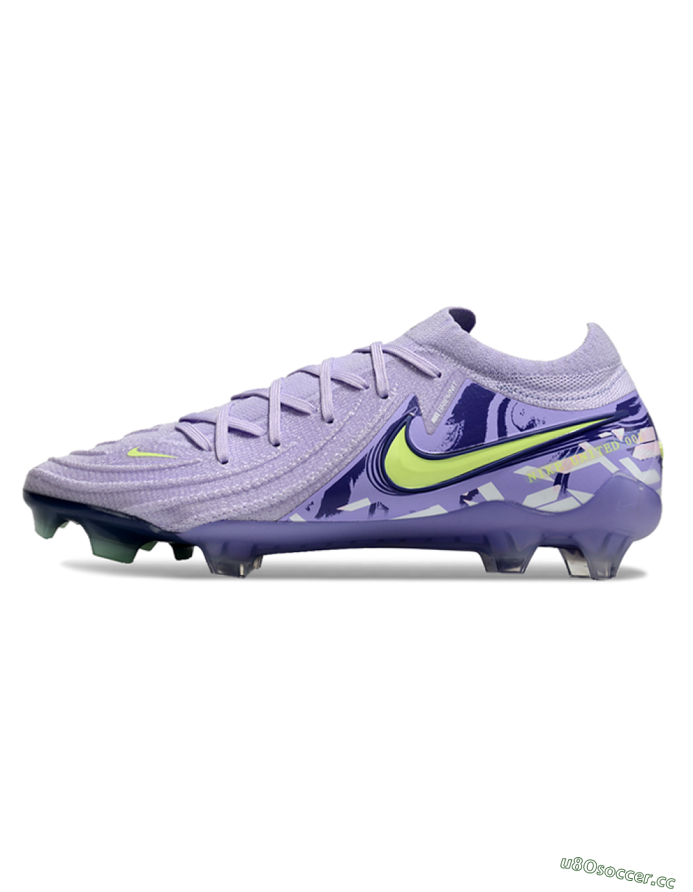 Men's Nike Phantom Luna Elite FG Firm Ground Low-Tops Football Boots - Purple/Yellow/White 0