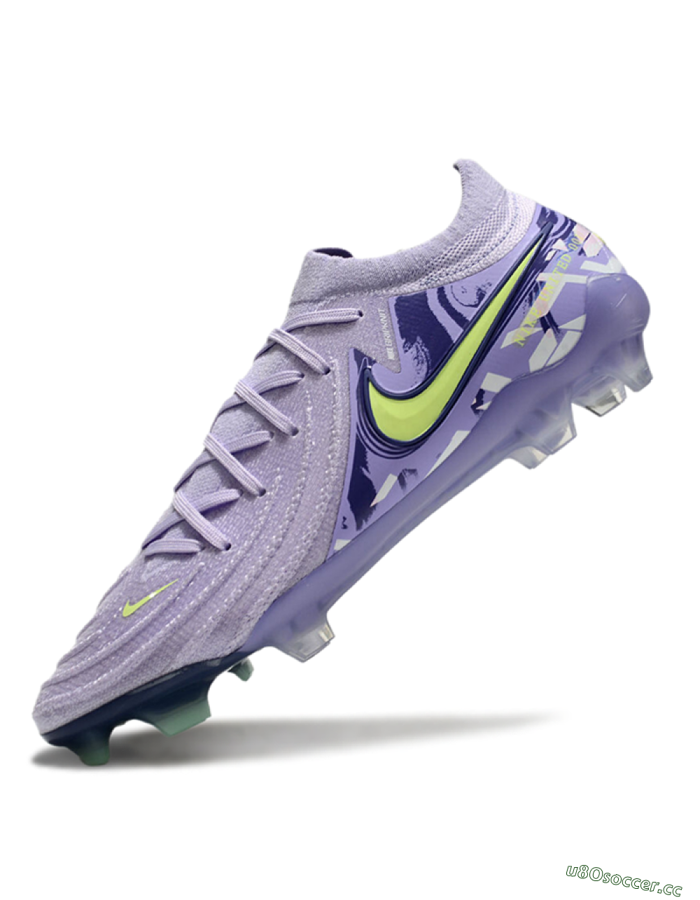 Men's Nike Phantom Luna Elite FG Firm Ground Low-Tops Football Boots - Purple/Yellow/White 5