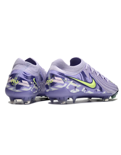 Men's Nike Phantom Luna Elite FG Firm Ground Low-Tops Football Boots - Purple/Yellow/White