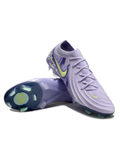 Men's Nike Phantom Luna Elite FG Firm Ground Low-Tops Football Boots - Purple/Yellow/White