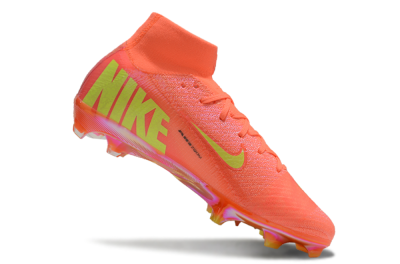Unisex Nike Air Zoom Mercurial Superfly 10 Elite FG Firm Ground High-Tops Football Boots - Red/Yellow/Black/Gold