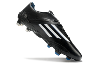 Men's Adidas F50 Adizero Elite FG Firm Ground Low-Tops Football Boots - Black/White/Blue